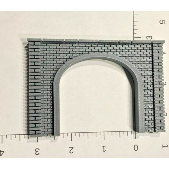 N Scale Brick Single Train Tunnel Portal - N  Model Railroad Scenery - Picture 4 of 6